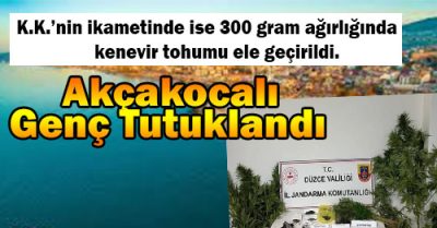 Gözaltına alınan M.C.K., “2313 Sayılı Uyuşturucu Maddelerin Murakabesi Hakkında Kanun’a muhalefet” suçundan sevk edildiği adli makamlarca tutuklandı.