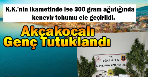 Gözaltına alınan M.C.K., “2313 Sayılı Uyuşturucu Maddelerin Murakabesi Hakkında Kanun’a muhalefet” suçundan sevk edildiği adli makamlarca tutuklandı.