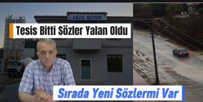 Fakıllı Köyü sınırları içinde kurulan beton santrali sürecinde de benzer vaatlerde bulunulduğunu hatırlattı.