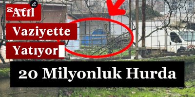 20 MİLYONLUK KOMPOST MAKİNASI BRANDANIN ALTINDA ÇÜRÜYOR