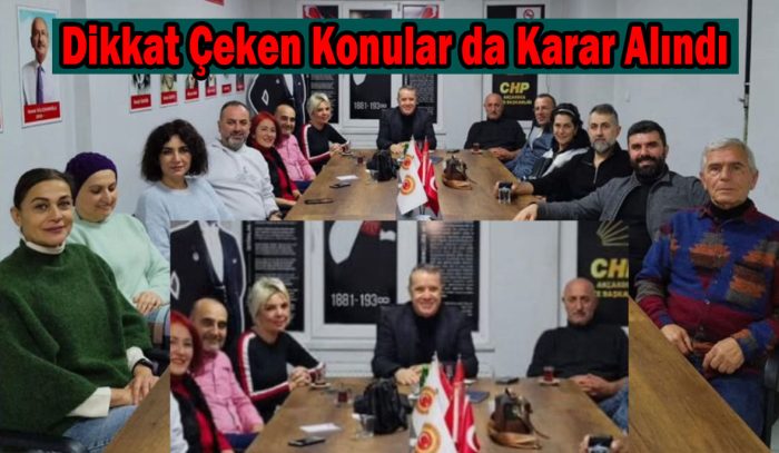 CHP Akçakoca İlçe Örgütü Yönetim Kurulu Toplantısını Gerçekleştirdi