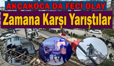 Akçakoca’da İnşaatta Elektrik Faciası: 2 İşçi Yaralandı, 1’inin Durumu Ağır