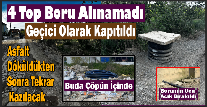 AKÇAKOCA ÜNİVERSİTE YOLUNDA SU BORUSU TARTIŞMASI: ASFALT DÖKÜLDÜKTEN SONRA YENİDEN KAZI GÜNDEMDE