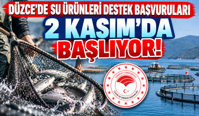 Düzce’de su ürünleri destek başvuruları 2 Kasım 2026’da başlıyor