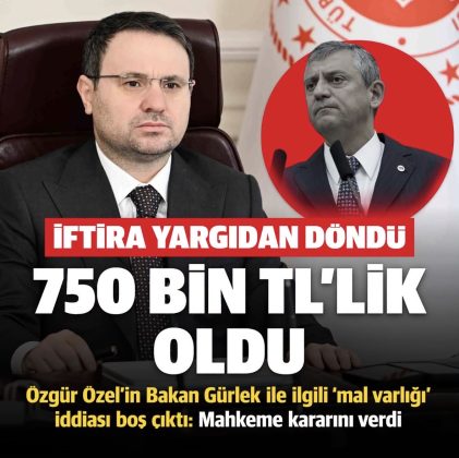 ÖZGÜR ÖZEL MAHKEMEYİ KAYBETTİ! AKIN GÜRLEK 750 BİN TL TAZMİNAT KAZANDI