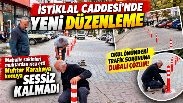 İSTİKLAL CADDESİ’NDE MUHTAR KARAKAYA SESSİZ KALMADI! VATANDAŞ İSTEDİ, BELEDİYE HAREKETE GEÇTİ