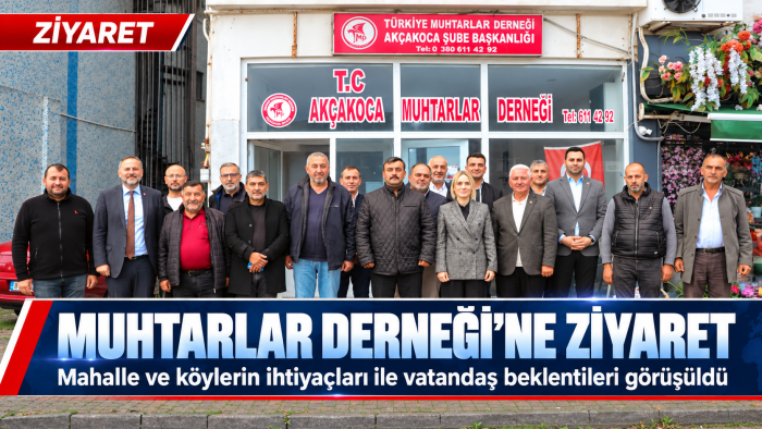 BELEDİYE BAŞKAN VEKİLİ ALEV ÜNAL’DAN MUHTARLAR DERNEĞİ’NE ZİYARET