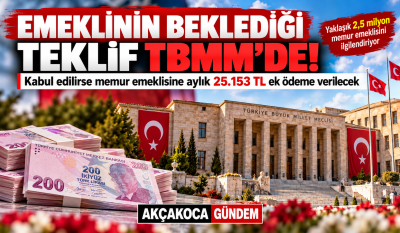 MEMUR EMEKLİSİNE 25 BİN TL’LİK EK ÖDEME TEKLİFİ MECLİS’TE